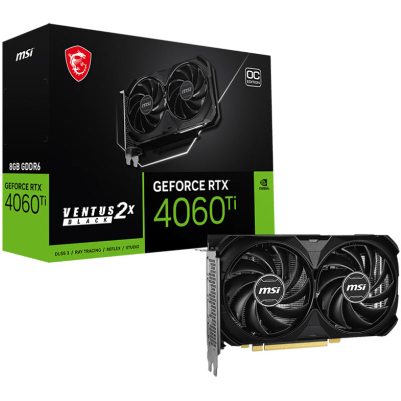 GeForce RTX 4060 Ti 8G VENTUS 2X BLACK E1 OC