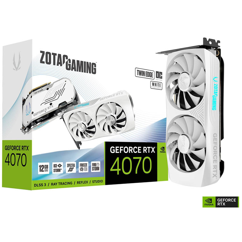 ZOTAC GAMING GeForce RTX 4070 Twin Edge 12gb OC White